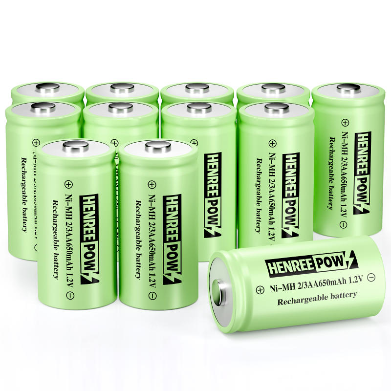 ہینریپو 1.2V 600mah AA NI-MH ریچارج ایبل بیٹریاں