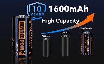 ہنریپو اے اے 1.5V لتیم ریچارج ایبل بیٹری ، حقیقی اعلی صلاحیت 3000MWH (2000mAH) لی آئن اے اے بیٹر